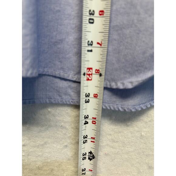 Mens Polo Ralph Lauren Blue Long‎ Sleeve Button Down Oxford Shirt Size 18-34/35 - Picture 6 of 11